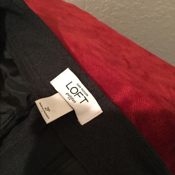 Ann Taylor Loft‎ Dark Gray Pants EUC - Picture 4 of 6